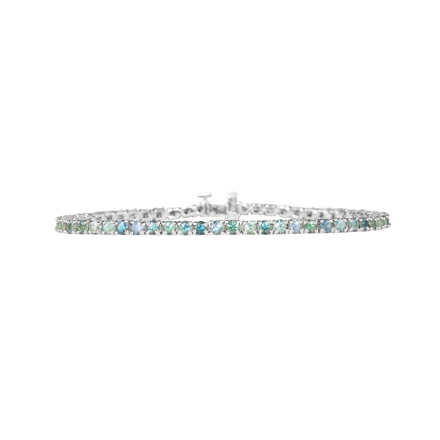 Bi-Color Fancy Sapphires Bracelet - TENNIS CLUB