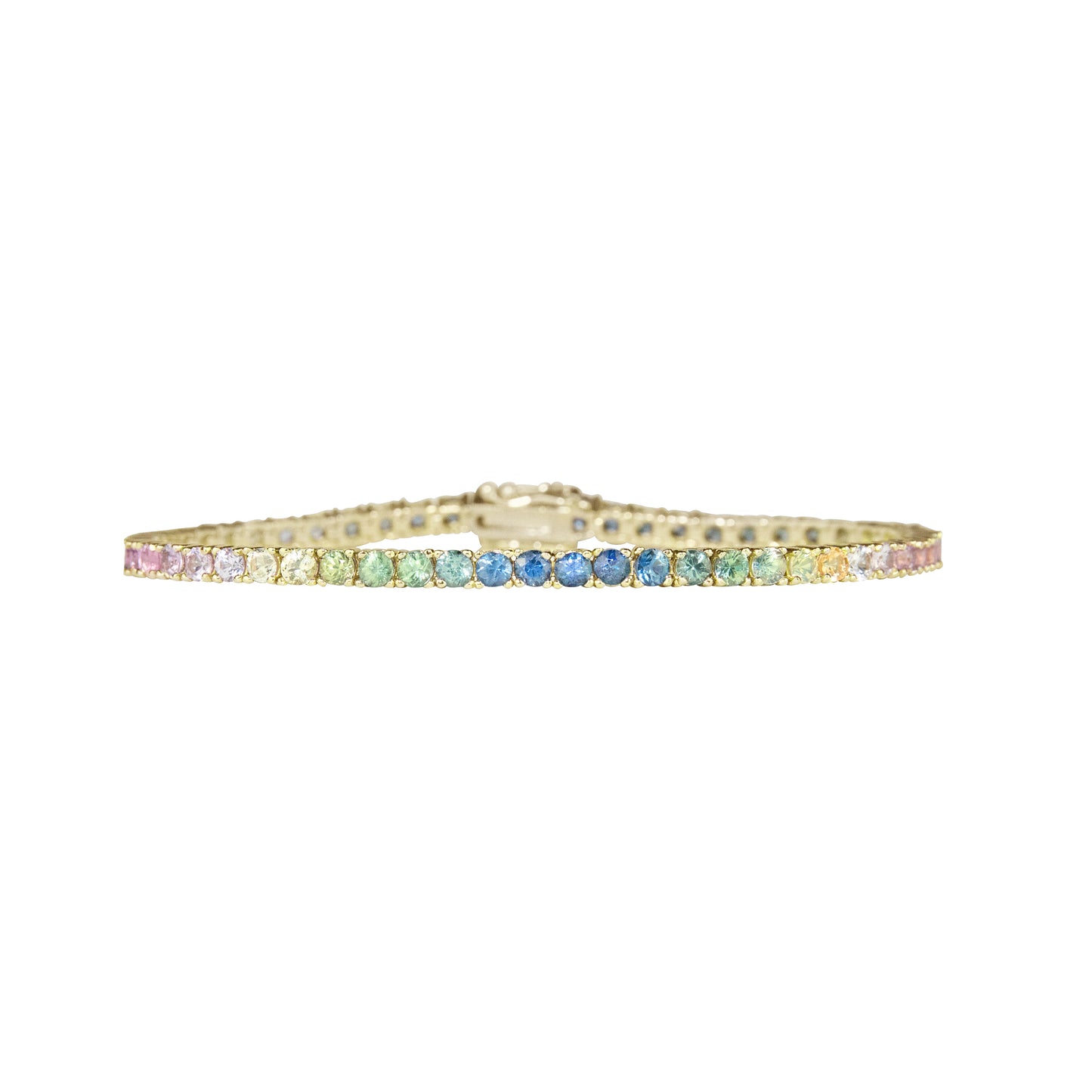Pastel Ombré Sapphires Bracelet - TENNIS CLUB