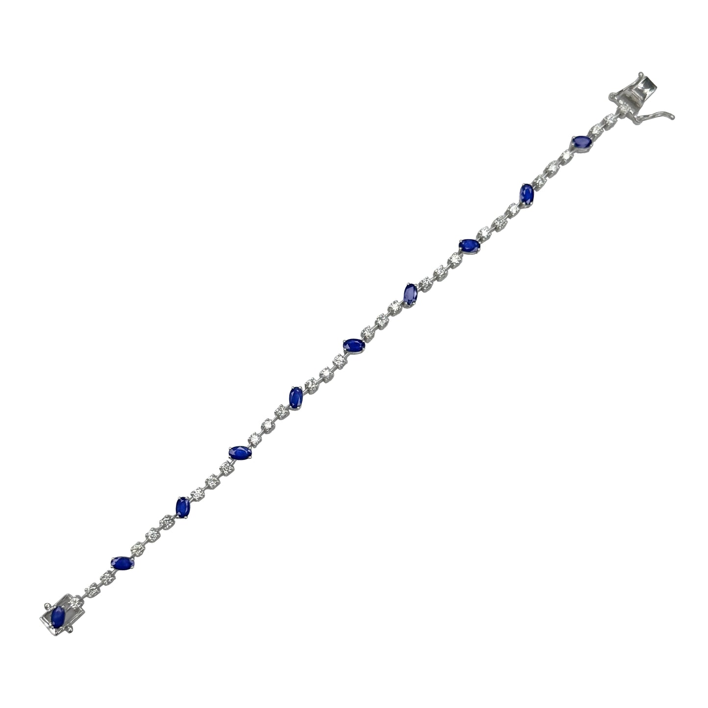 Blue Sapphire + Diamond Bracelet