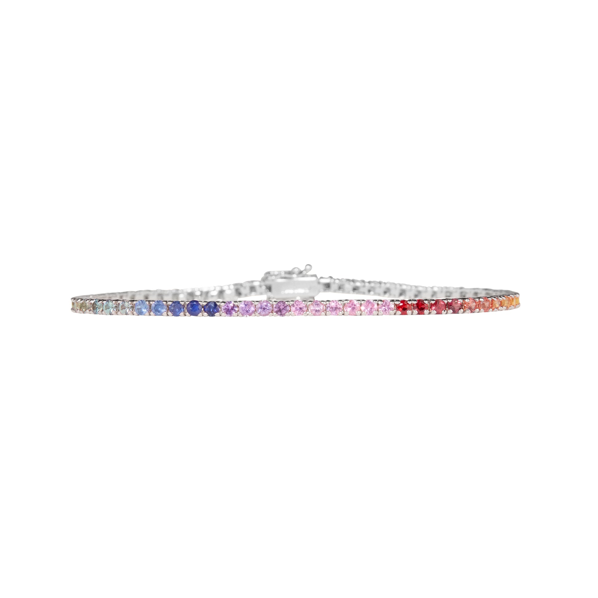 Rainbow Multi Sapphires Bracelet - TENNIS CLUB