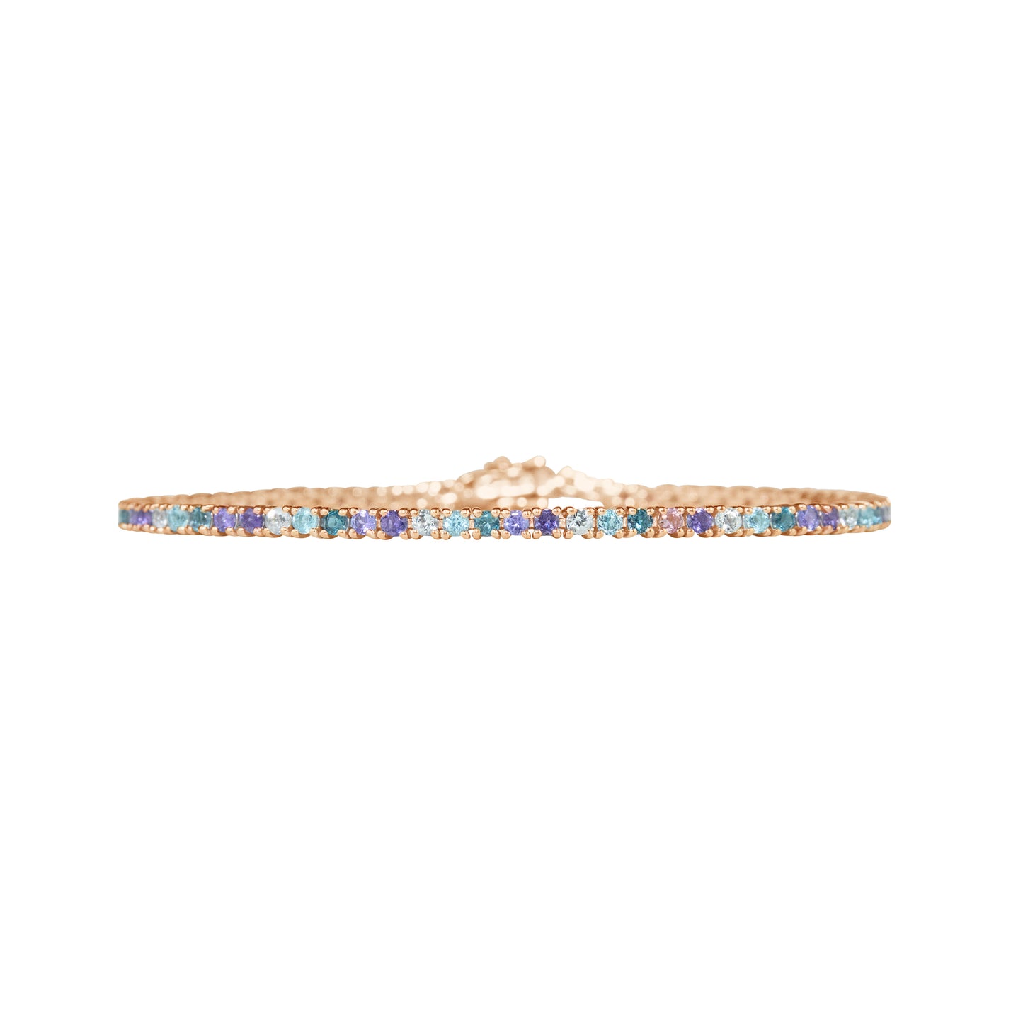 Multi Stone Blue Melange Bracelet - TENNIS CLUB