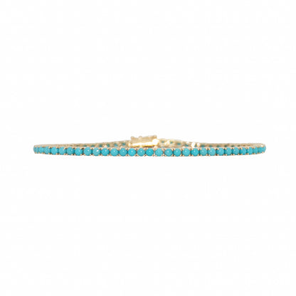 Turquoise Cabachon Bracelet - TENNIS CLUB