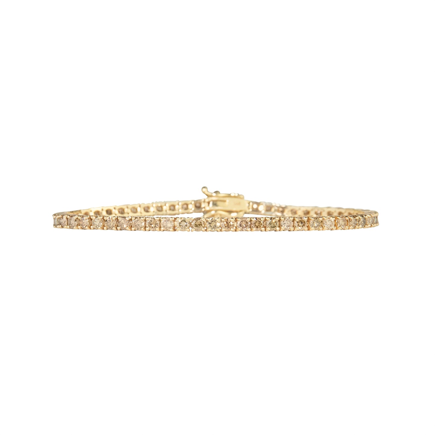 Fancy Champagne Fizz Diamonds Bracelet - TENNIS CLUB
