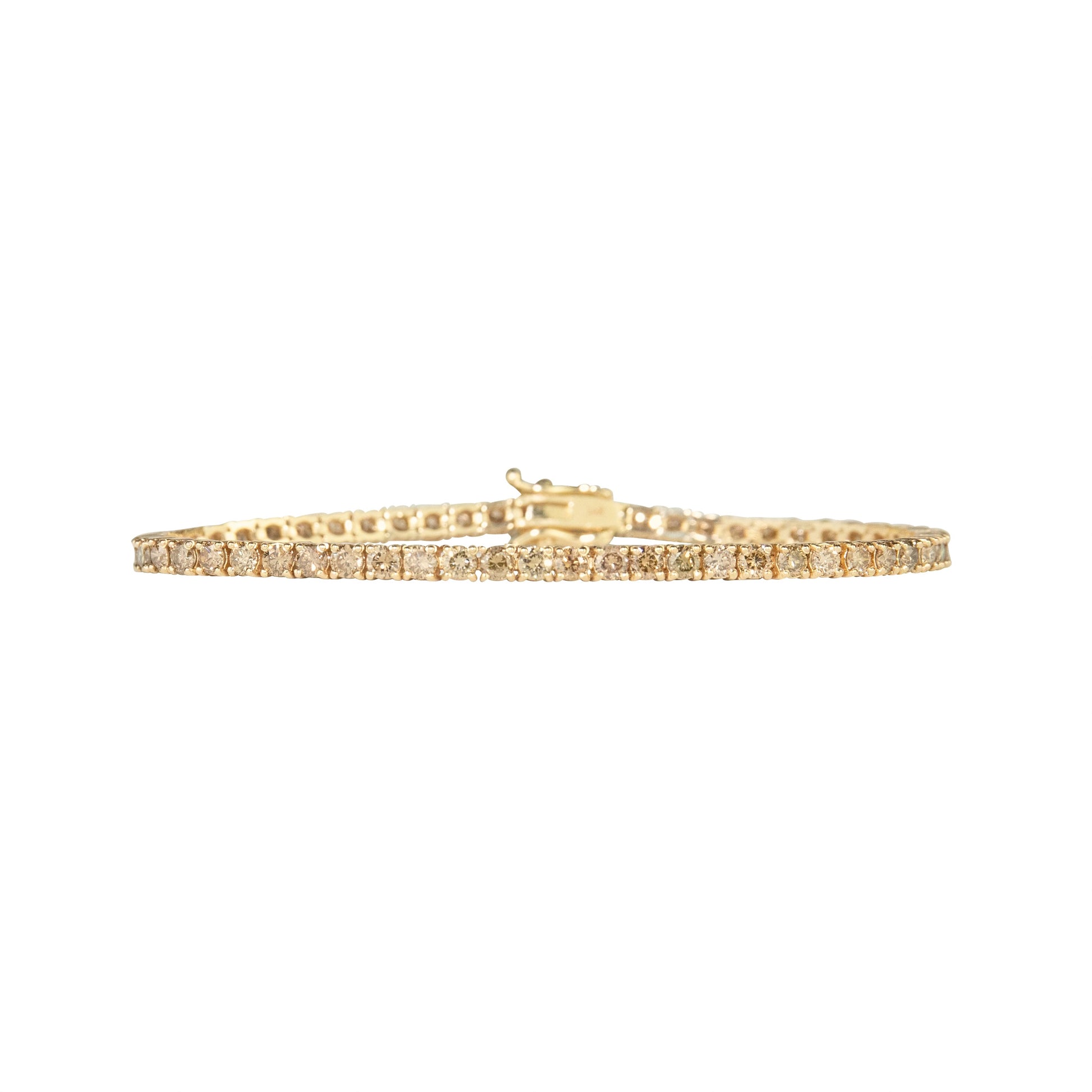 Fancy Champagne Fizz Diamonds Bracelet - TENNIS CLUB
