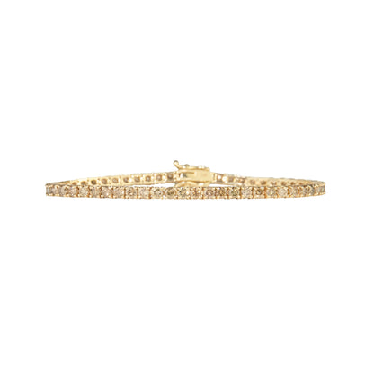 Fancy Champagne Fizz Diamonds Bracelet - TENNIS CLUB