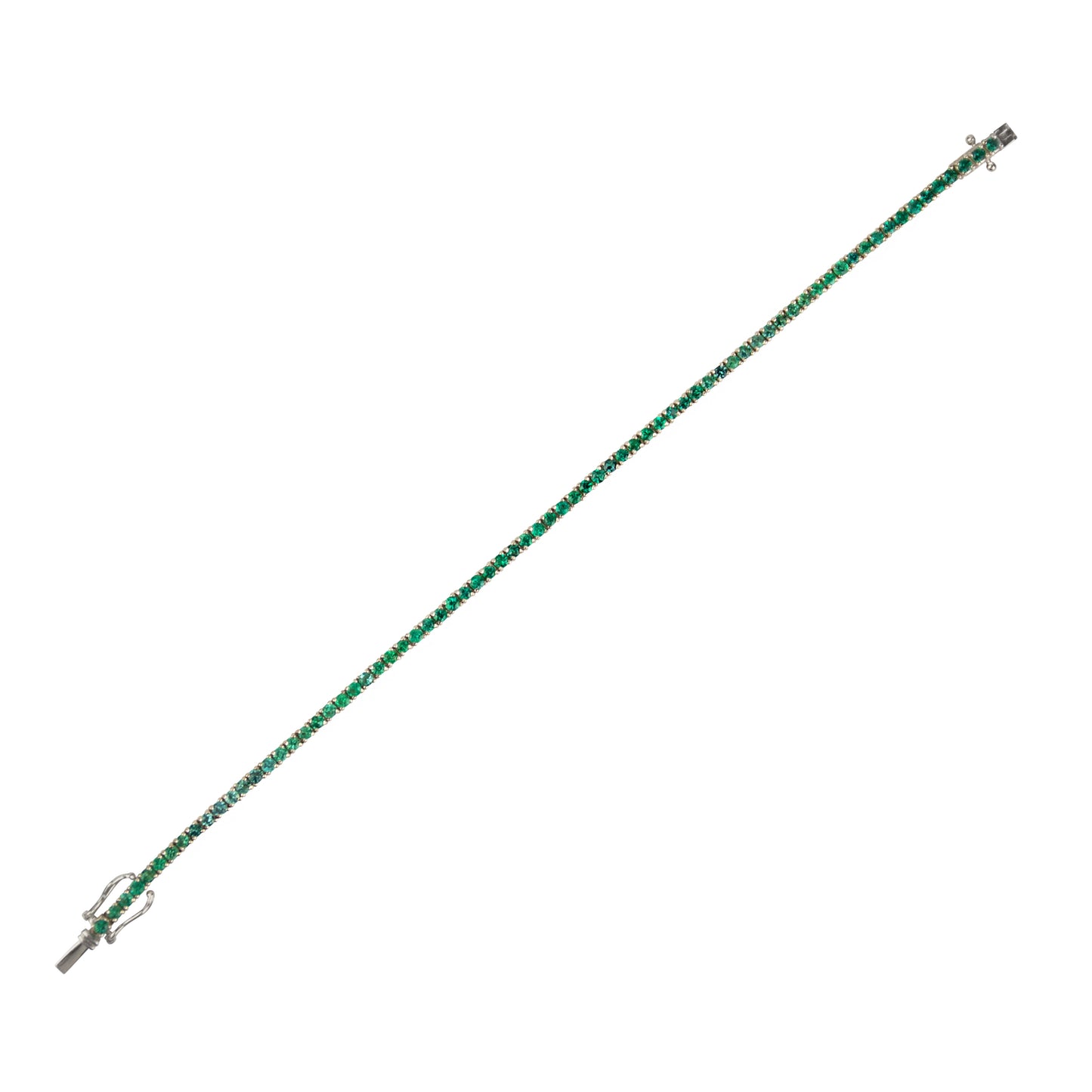 Green Emerald Bracelet - TENNIS CLUB