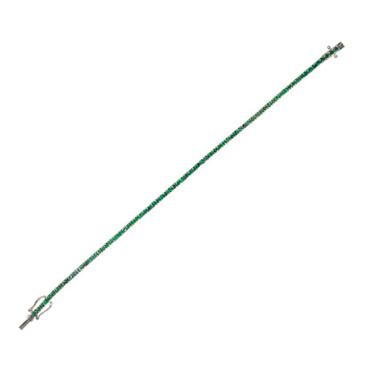 Green Emerald Bracelet - TENNIS CLUB