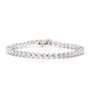 Horizontal Hearts Lab Diamond Bracelet - TENNIS CLUB