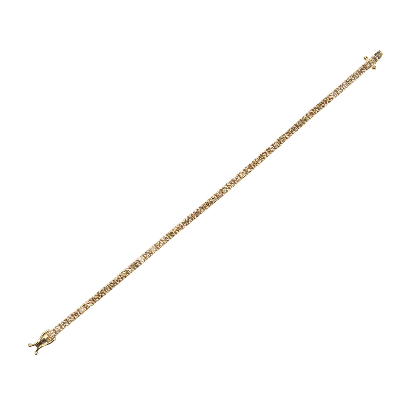 Fancy Champagne Fizz Diamonds Bracelet - TENNIS CLUB