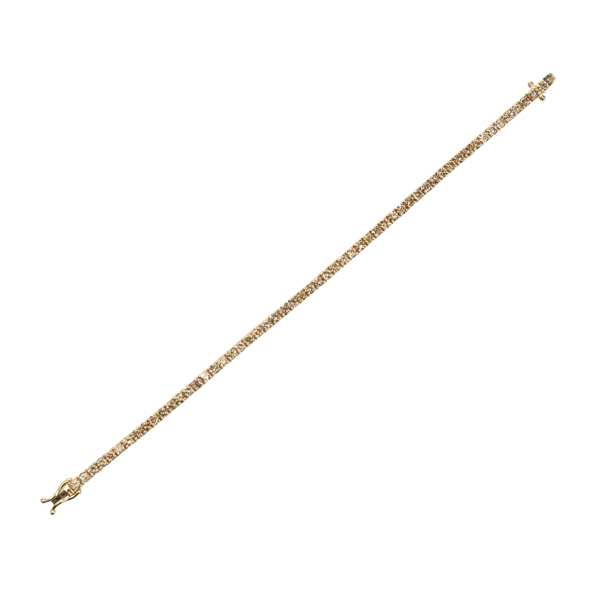 Fancy Champagne Fizz Diamonds Bracelet - TENNIS CLUB
