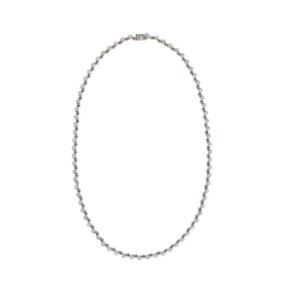 Alternating Buttercup Diamond Tennis Necklace - TENNIS CLUB