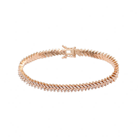 Diamond Baguette Chevron Bracelet