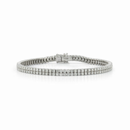 Double Diamond Tennis Bracelet