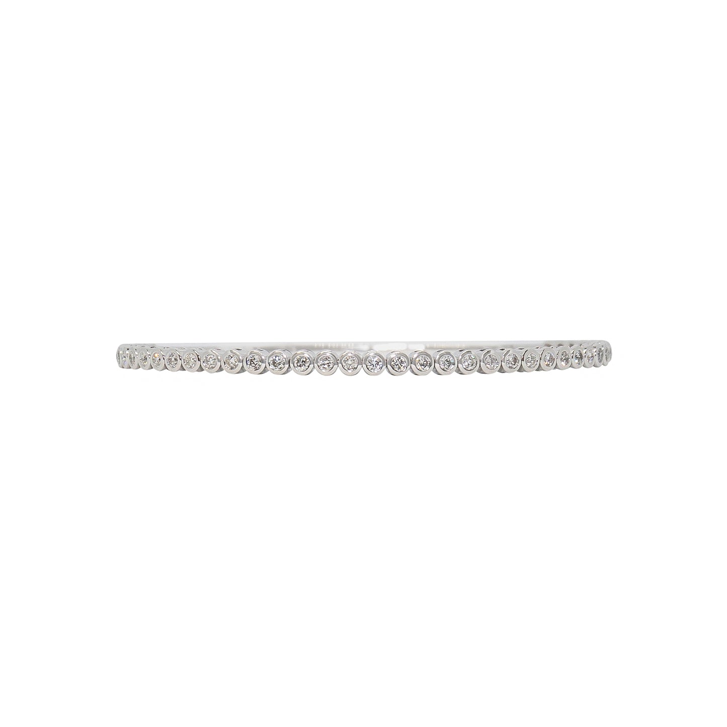 Bezel Set Diamond Flexible Tennis Bracelet - TENNIS CLUB