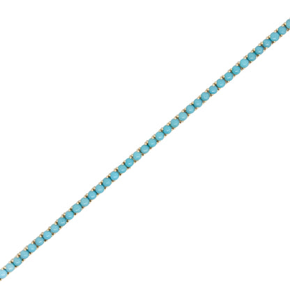 Turquoise Cabachon Bracelet - TENNIS CLUB