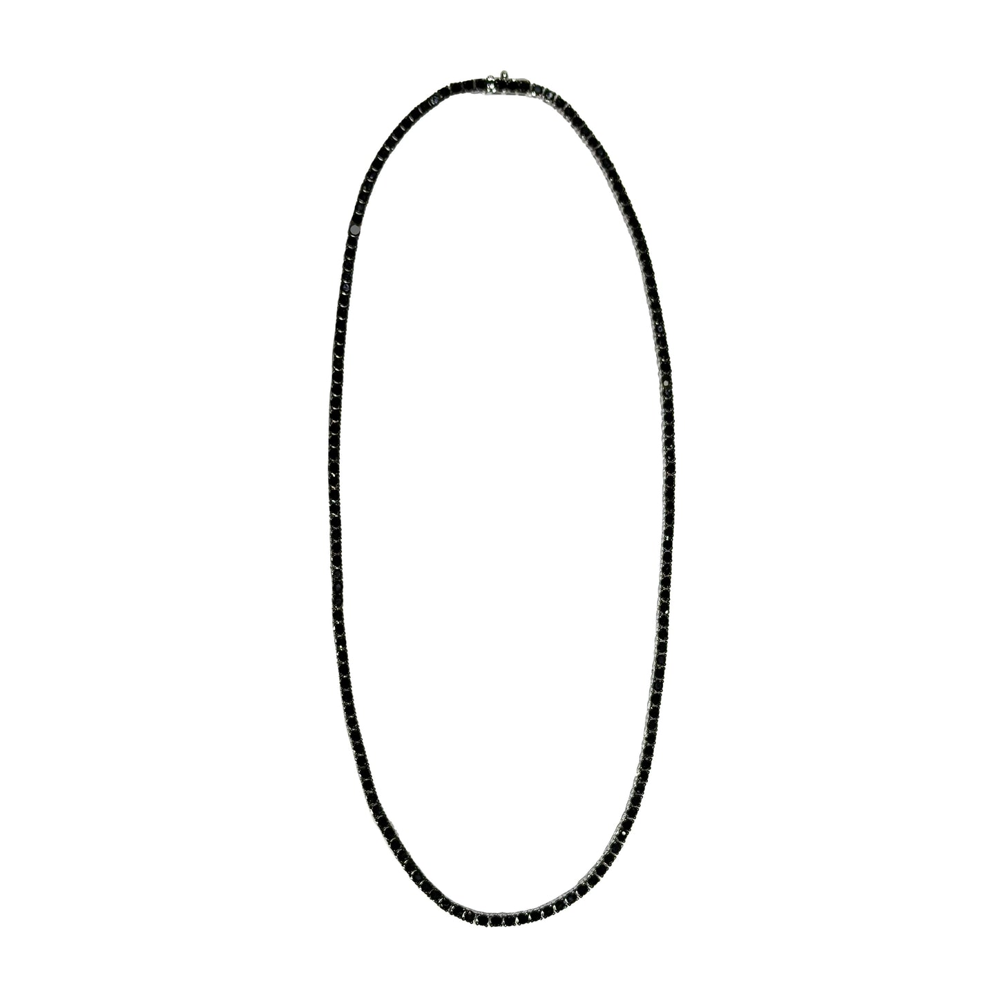 Black Diamond Tennis Necklace - TENNIS CLUB