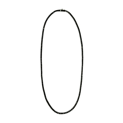 Black Diamond Tennis Necklace - TENNIS CLUB