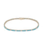 Turquoise Cabachon + Diamond Bracelet