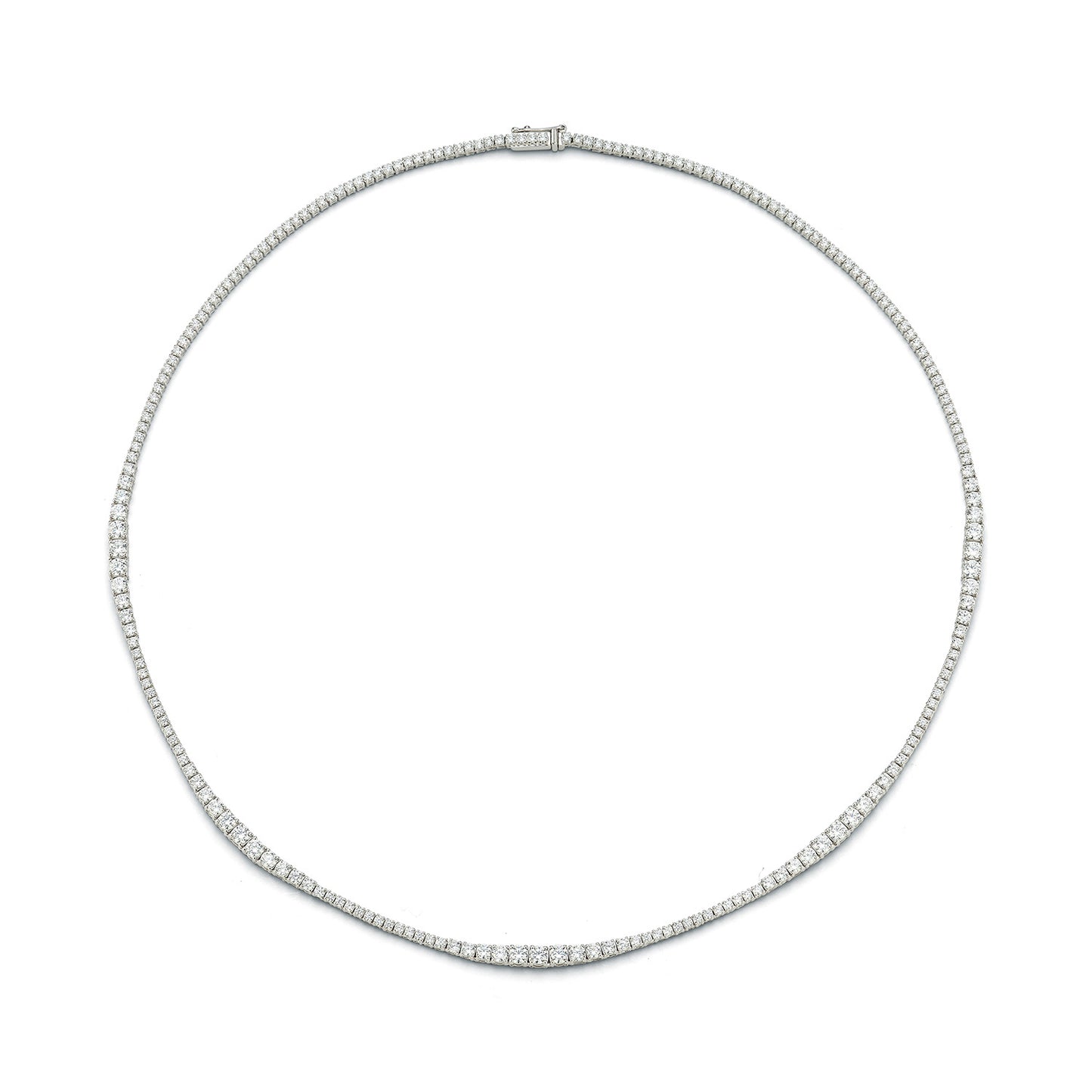 Diamond Graduating Tennis Necklace
