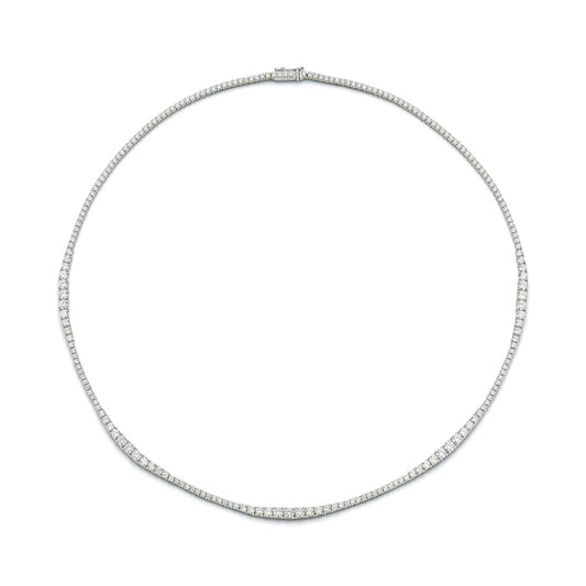 Diamond Graduating Tennis Necklace