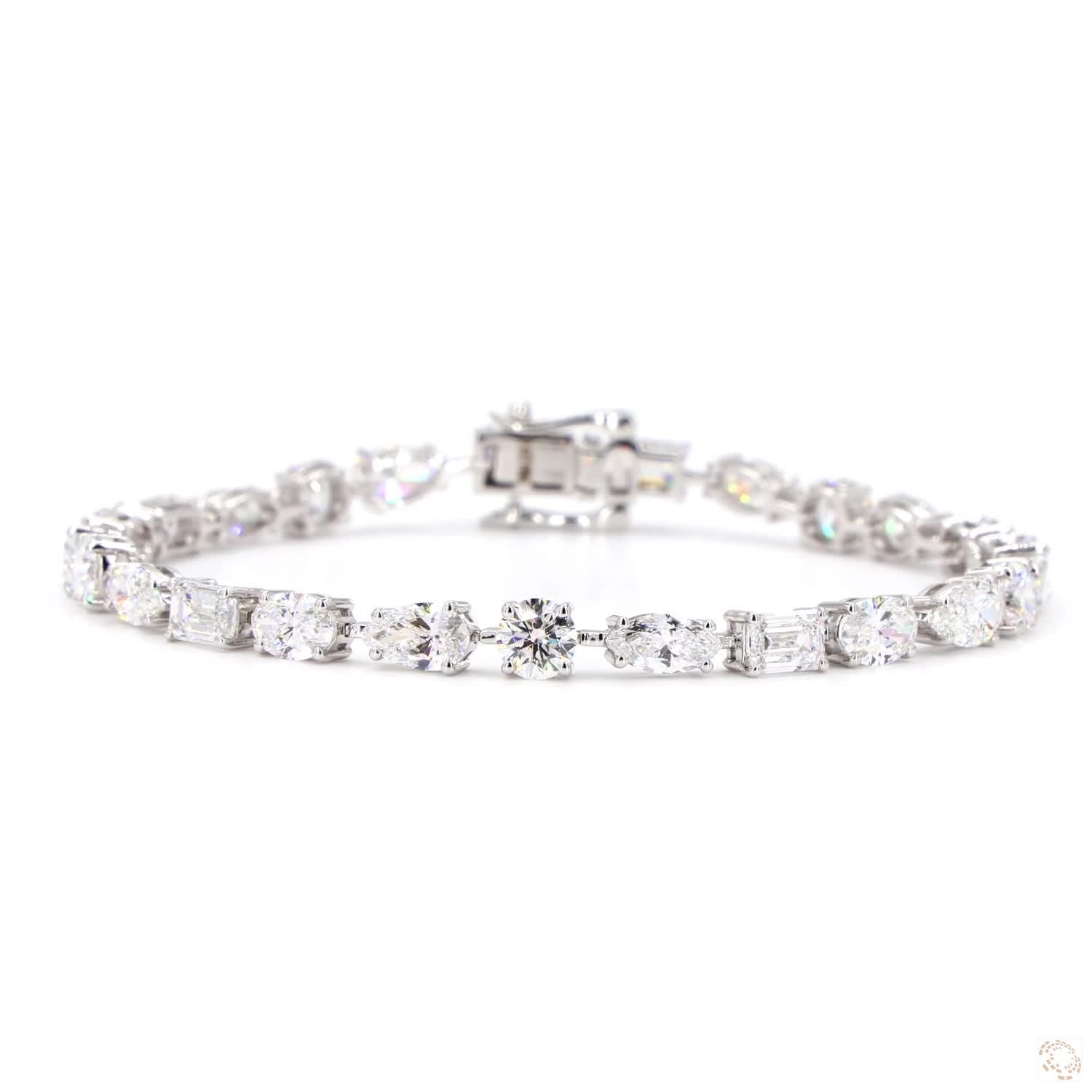 Fancy Shape Lab Diamond Bracelet - TENNIS CLUB