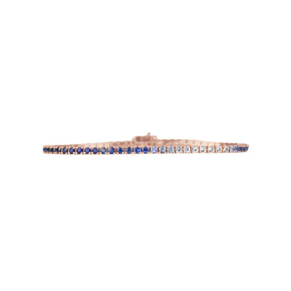 Blue Ombré Sapphires Bracelet - TENNIS CLUB