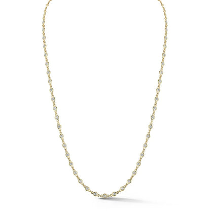 Full Bezel Diamond Necklace
