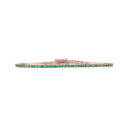 Green Emerald Bracelet - TENNIS CLUB
