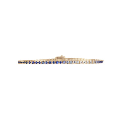 Blue Ombré Sapphires Bracelet - TENNIS CLUB