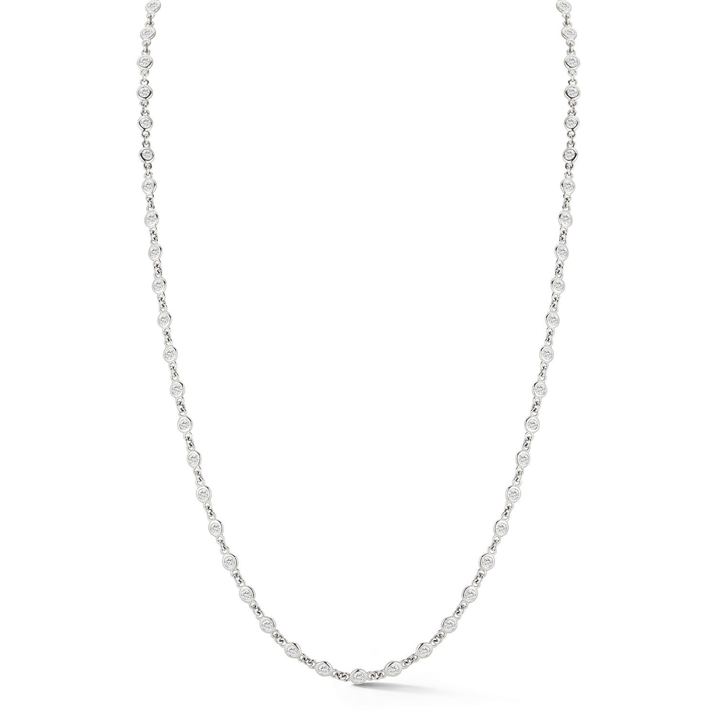 Full Bezel Diamond Necklace