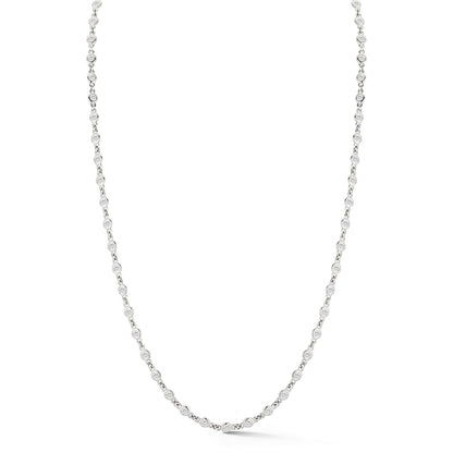 Full Bezel Diamond Necklace