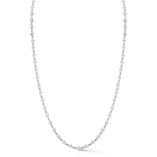 Full Bezel Diamond Necklace
