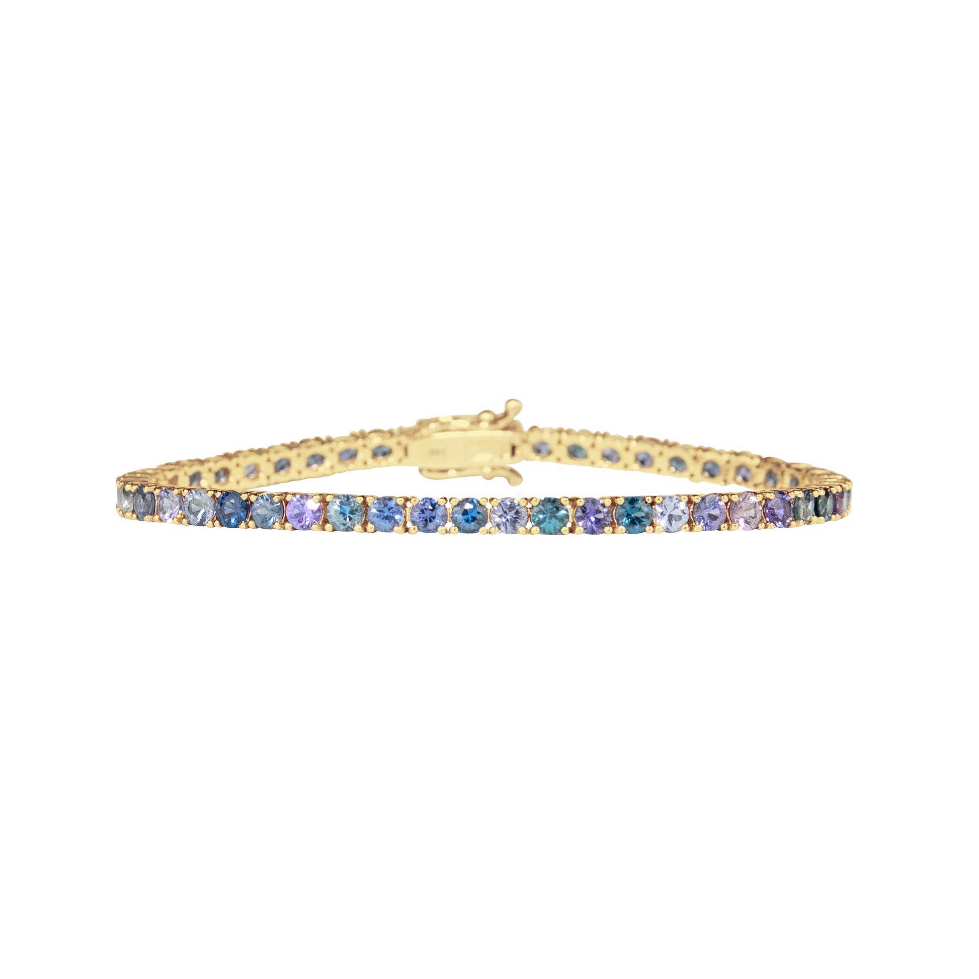 Spinel Blue Melange Bracelet - TENNIS CLUB
