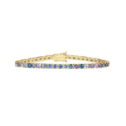 Spinel Blue Melange Bracelet - TENNIS CLUB