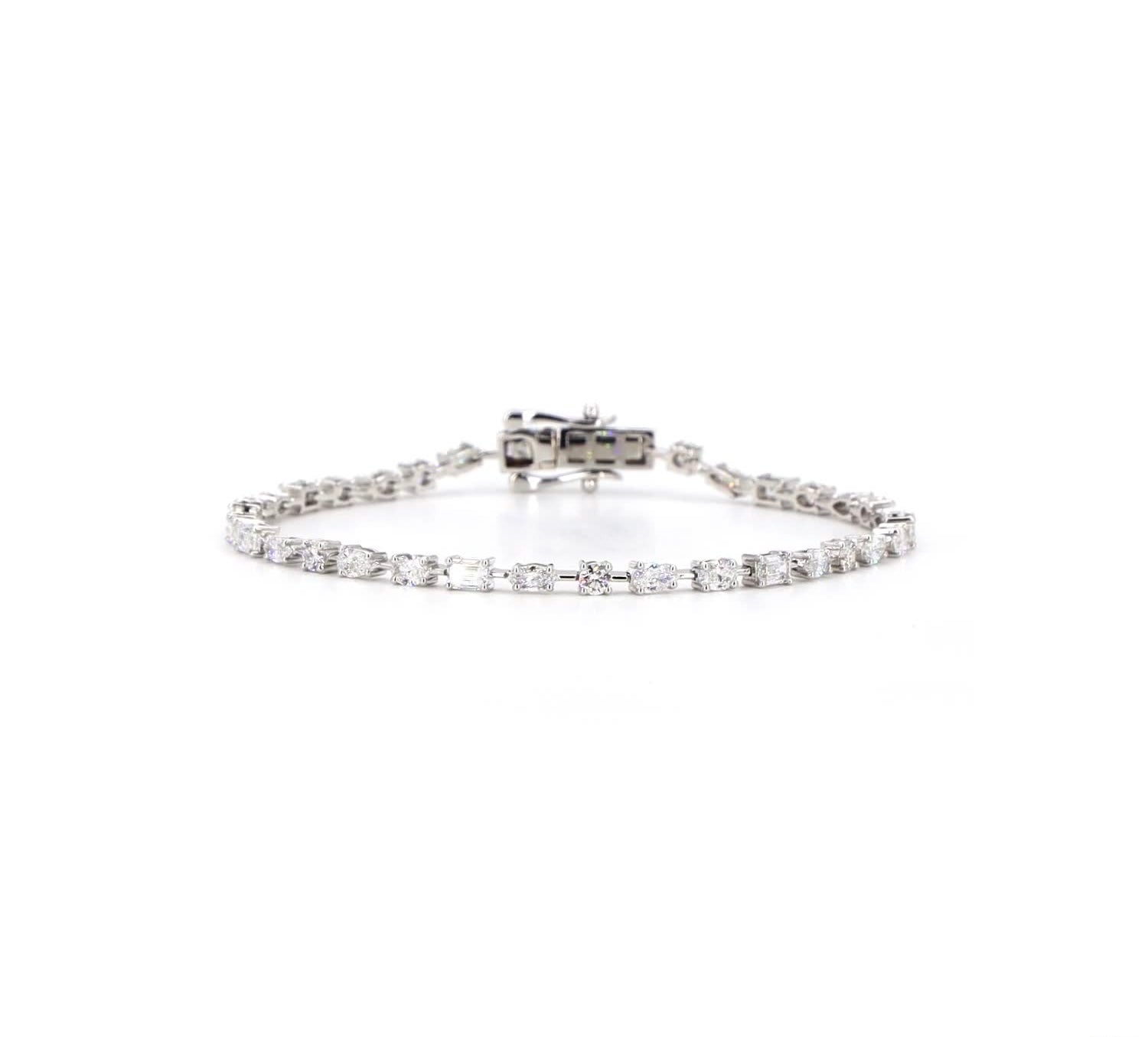 Fancy Shape Lab Diamond Bracelet - TENNIS CLUB