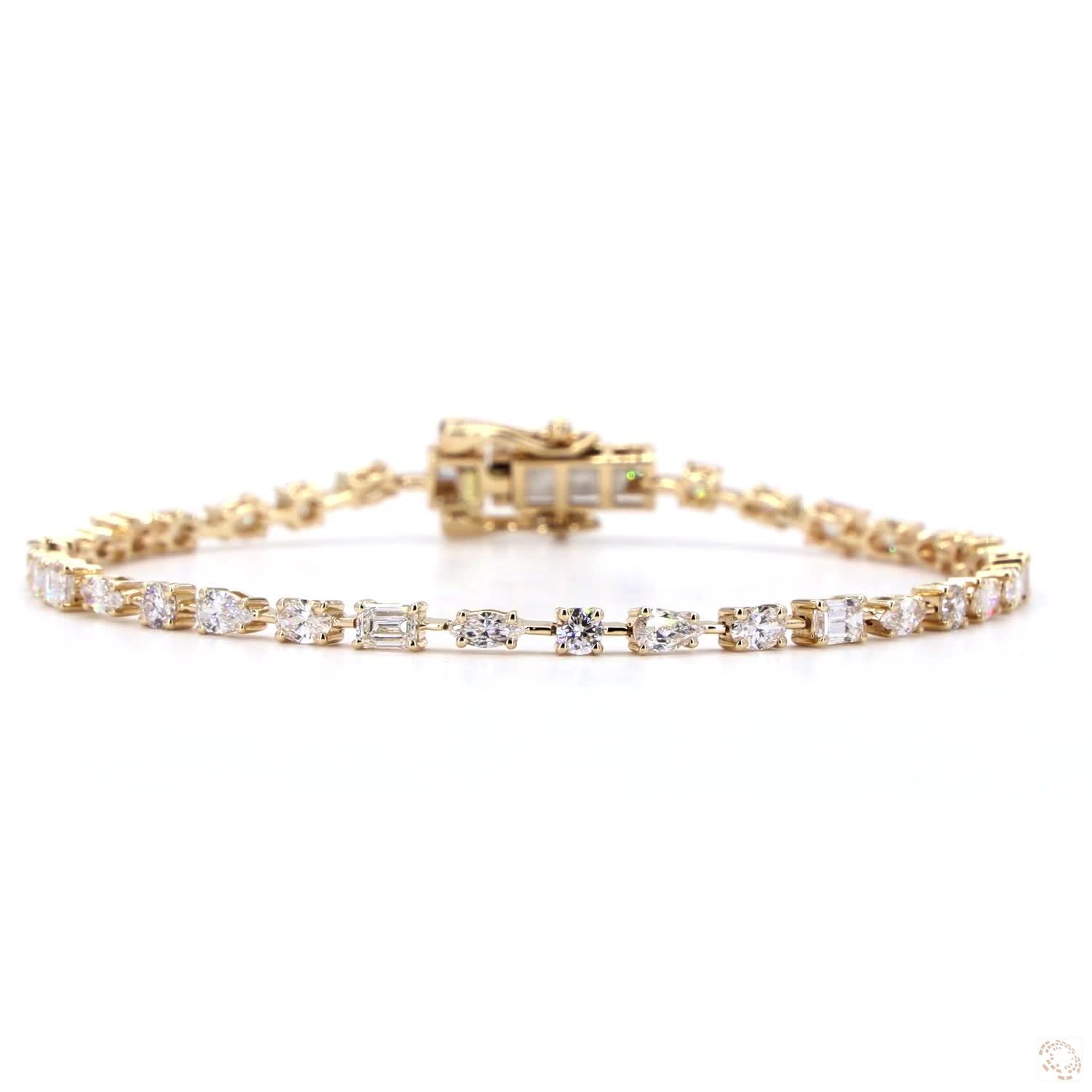 Fancy Shape Lab Diamond Bracelet - TENNIS CLUB