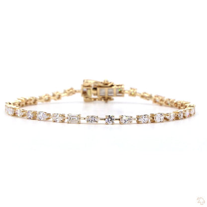 Fancy Shape Lab Diamond Bracelet - TENNIS CLUB