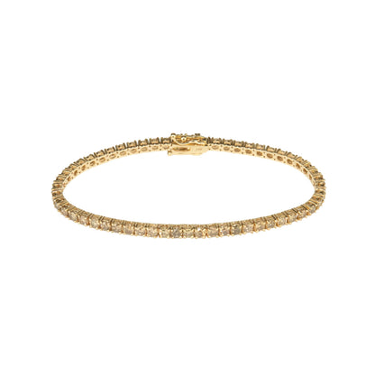 Fancy Champagne Fizz Diamonds Bracelet - TENNIS CLUB