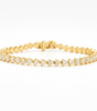 Horizontal Hearts Lab Diamond Bracelet