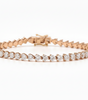 Horizontal Hearts Lab Diamond Bracelet