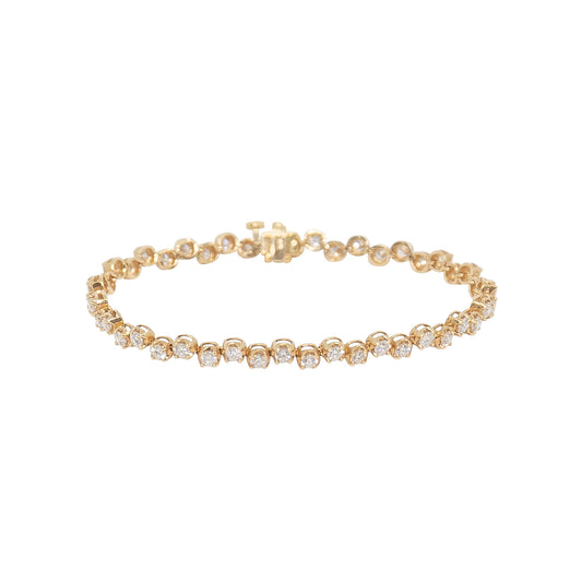 Diamond Zig Zag Buttercup Tennis Bracelet