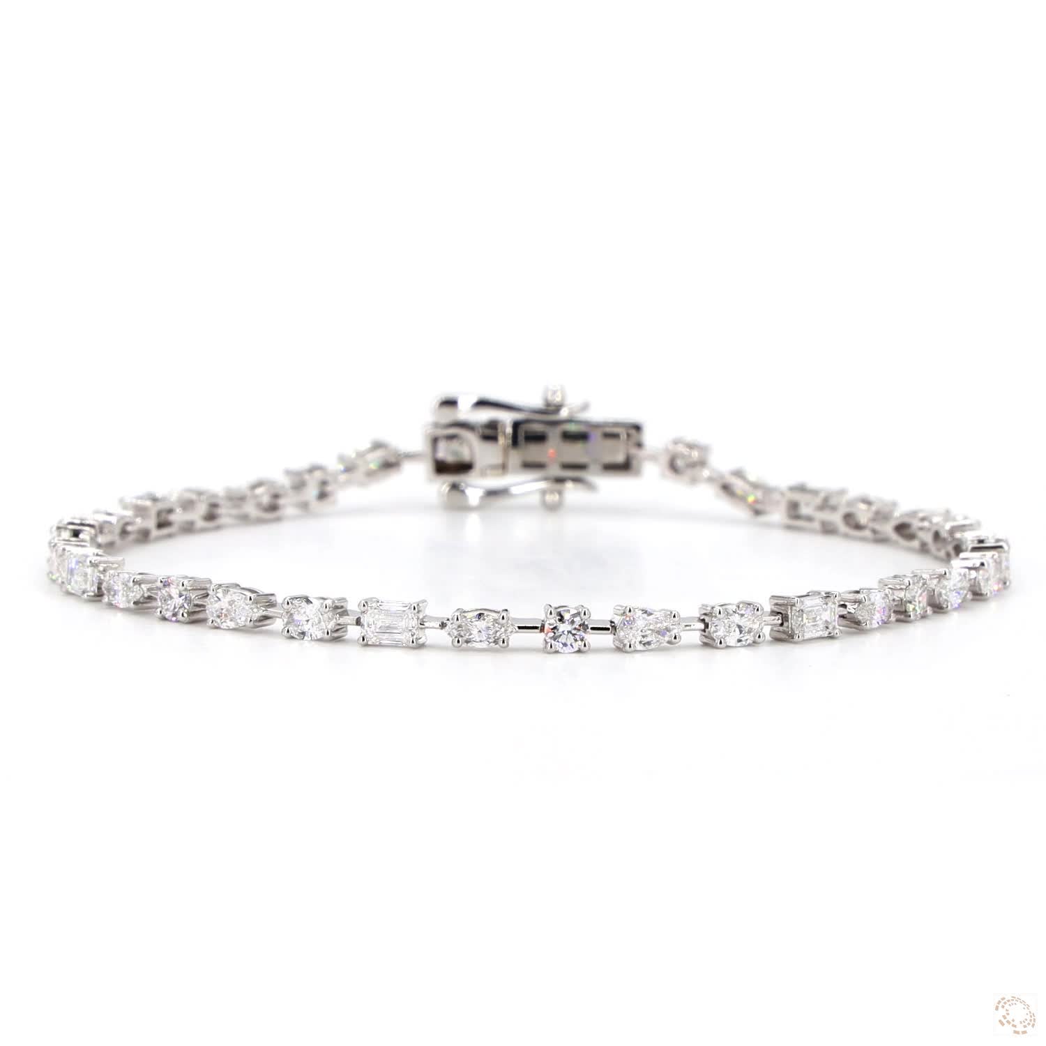 Fancy Shape Lab Diamond Bracelet - TENNIS CLUB