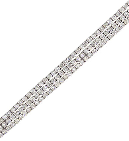 Diamond Triple Row Tennis Bracelet