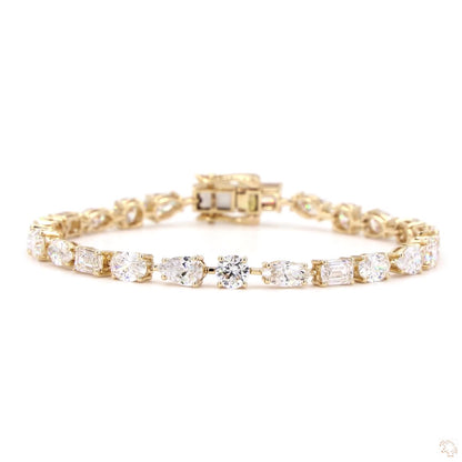 Fancy Shape Lab Diamond Bracelet - TENNIS CLUB