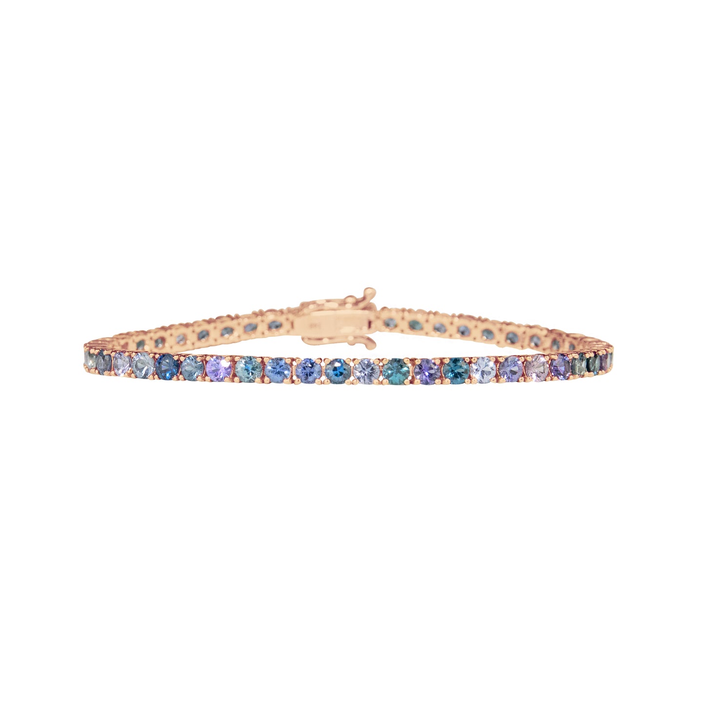 Spinel Blue Melange Bracelet - TENNIS CLUB
