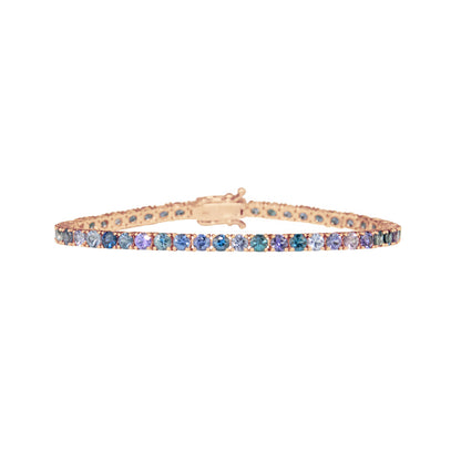 Spinel Blue Melange Bracelet - TENNIS CLUB
