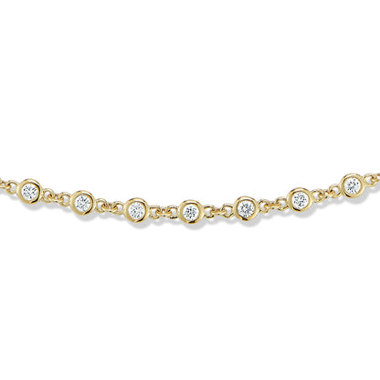Full Bezel Diamond Necklace