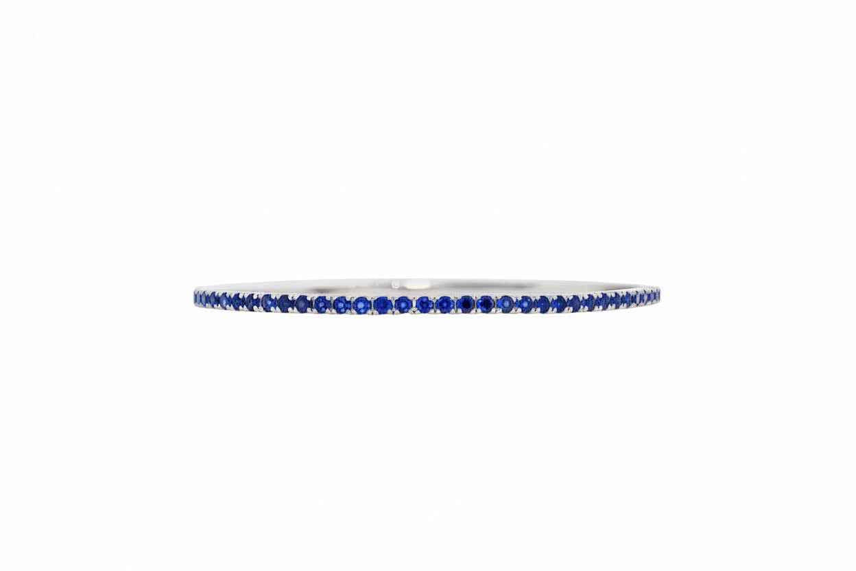 Blue Sapphire Flexible Tennis Bracelet
