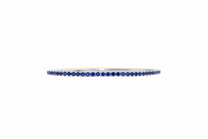 Blue Sapphire Flexible Tennis Bracelet