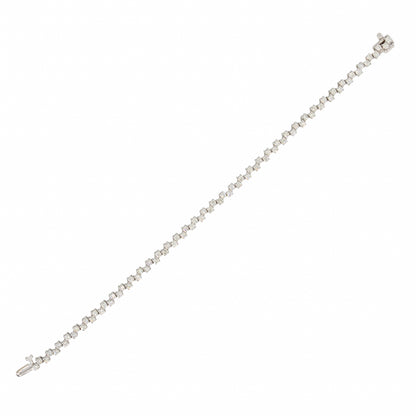 Zig-Zag Diamond Bracelet - TENNIS CLUB